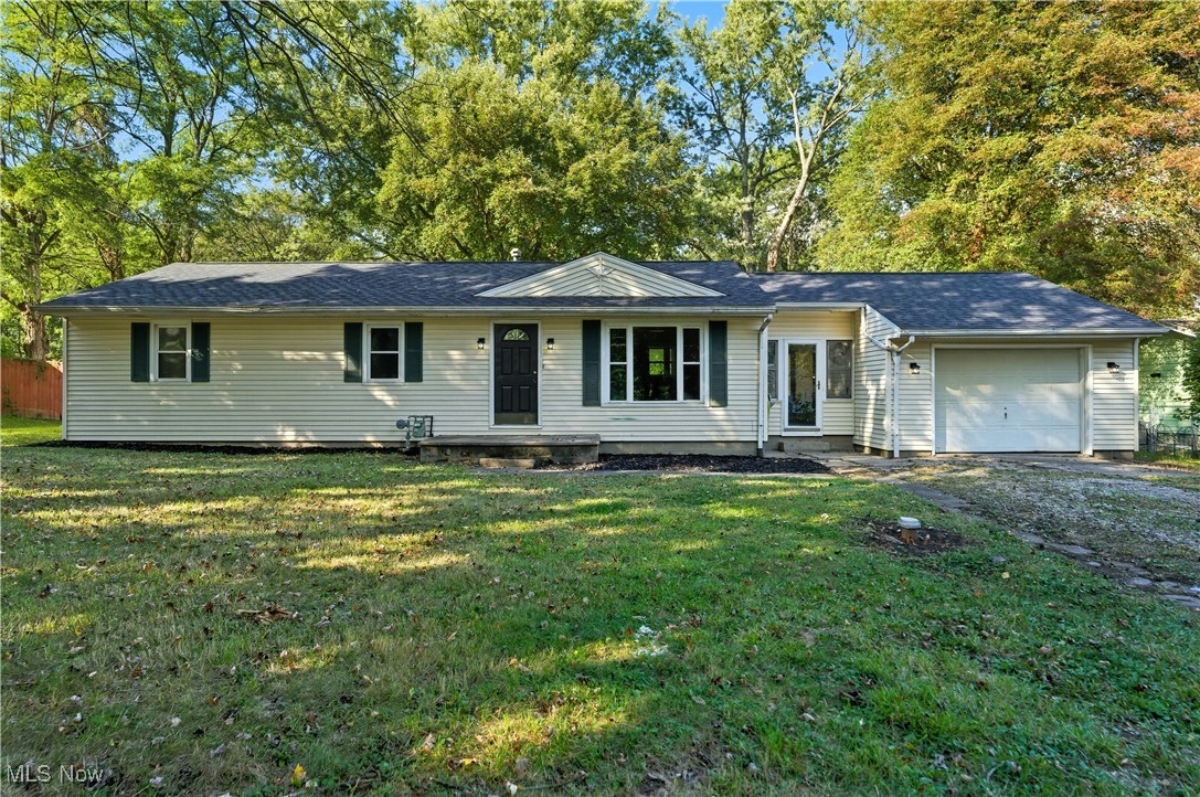 Welcome to this charming ranch-style home located in Green Local School District! This move-in-ready gem offers first-floor living with a modern open-concept layout and a stylish, updated kitchen—perfect for today's lifestyle. Featuring 3 bedrooms, 1 full bathroom, and a bonus home office, this home provides both comfort and functionality across 1,104 sq ft of living space. Enjoy the outdoors in the spacious backyard, ideal for entertaining, gardening, or relaxing. Tucked away on a cul-de-sac yet conveniently located near major highways, the airport, and shopping centers, making your daily commute and errands a breeze. Whether you're a first-time buyer or looking to downsize, this home is waiting for your personal touches to make it truly your own!