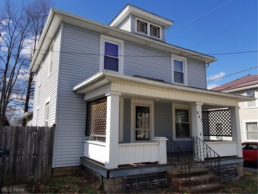 WELCOME to this affordable 2 story home with beautiful wood trim throughout!  The home features a formal LR, formal DR with crown molding, Kitchen, 3 BD's & full bath, additional toilet on first floor (closet) for convenience, waterproofed basement with transferable warranty - Ohio State Waterproofing, vinyl siding & vinyl replacement windows, glass block windows in the basement, 200 amp. electric, 1 car attached garage, fenced yard & front covered porch!