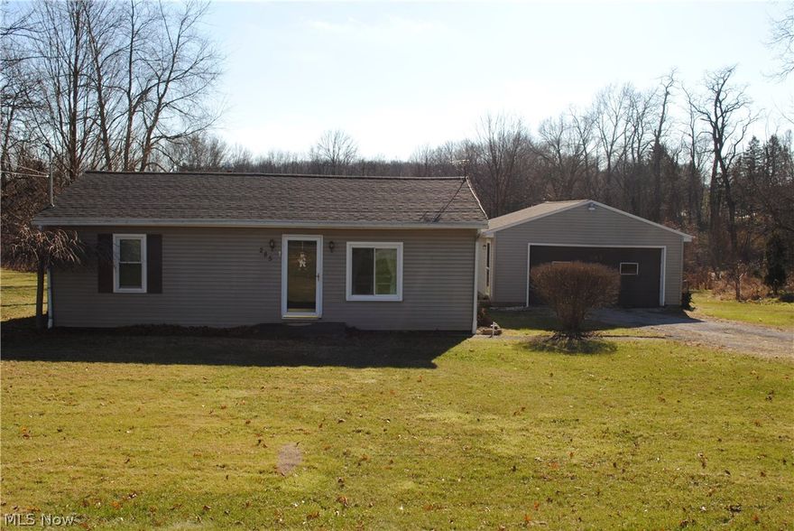 Vinyl sided ranch with replacement windows and updated oak kitchen in 2010. Stove, refrigerator and W&D are included. Low maintenance and flat spacious yard. Two car garage with door opener. Great starter or rental property.