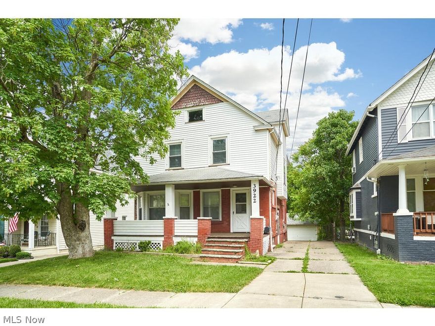 Welcome to this charming 3 bedroom, 1 bath home in the great area of Old Brooklyn. The property features a fully equipped kitchen that comes with appliances and a nice-sized island. Upstairs you will find the three bedrooms with ample closet space, and a tile bathroom. Outside, you'll find a nice covered porch and a three-car garage. Move-in ready - schedule your showing today!