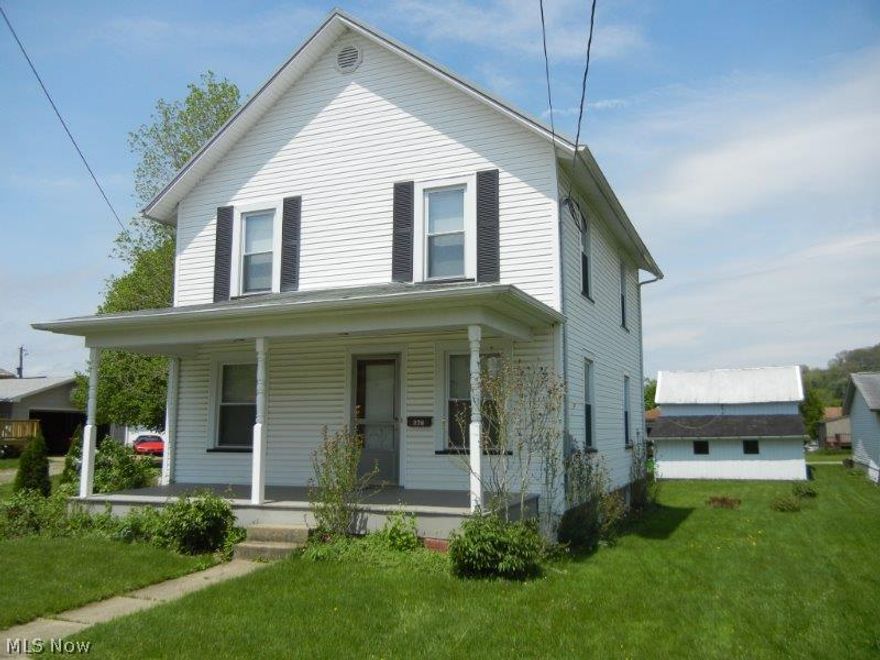 All the major updates are done! Newer metal roof, vinyl siding, windows, furnace, and wiring. Large upstairs bath with clawfoot tub. Don't miss this very affordable opportunity!