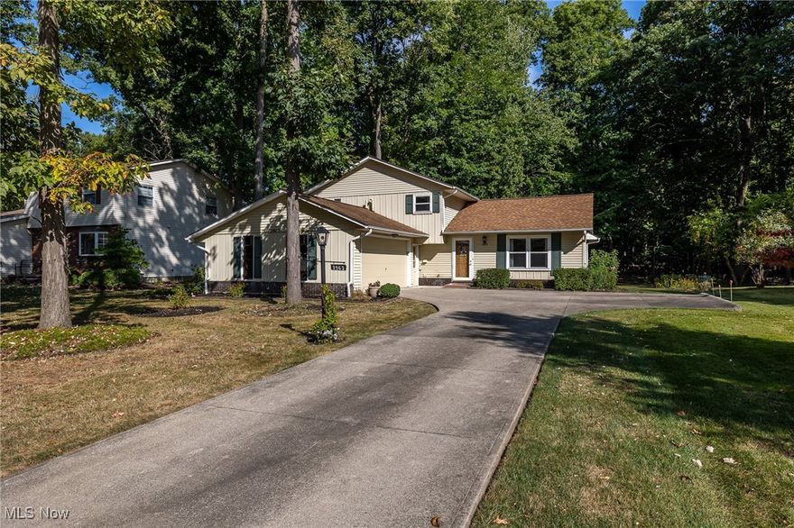 Welcome to 3963 Canterbury Drive a 4 bedroom Split level situated on a wonderful wooded park-like property in Brunswick. Inside you are greeted by the vaulted, open living room with bright windows and direct access to the dining room- perfect for your formal gatherings. The kitchen provides plenty of prep space, wood cabinetry & included appliances. The lower level family room is highlighted by ceiling beams, a brick fireplace & bar area for entertaining! A private bedroom, 1/2 bath & utility/laundry room complete the lower level. Upstairs you will find 3 more comfortable bedrooms and a full bathroom w/ access to the primary bedroom. You are sure to love the vaulted 4 season sunroom w/ skylights & walls of windows overlooking the private park-like yard & all the nature it brings! The backyard deck, patio & screened gazebo offer space to unwind or entertain. Portable Generator included. Roof(2012), Hot Water Tank(2022), HVAC (approx. 2010) plus a 1 year home warranty! Close to schools, shopping, restaurants, parks & quick highway access. Call today for a private showing and see how you can make this home your very own!