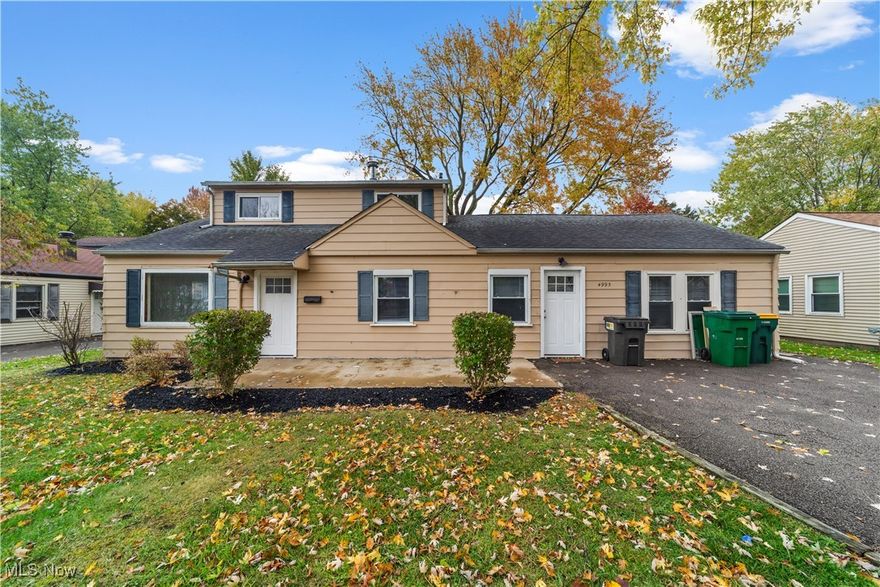 UPDATED 4 BEDROOM 1 BATH CAPE COD WITH HUGE FENCED-IN BACKYARD!!! THIS HOME HAS BEAUTIFUL UPDATES THAT INCLUDE A KITCHEN WITH MAPLE CABINETS, GORGEOUS GRANITE COUNTERS AND STAINLESS STEEL APPLIANCES. THE HOME IS NEUTRALLY PAINTED THROUGHOUGHT AND THE BEDROOMS HAVE NEW CARPETING. THE LARGE FAMILY ROOM AND BACKYARD ARE PERFECT FOR ENTERTAINING. CALL TODAY TO SCHEDULE AN APPOINTMENT !!!