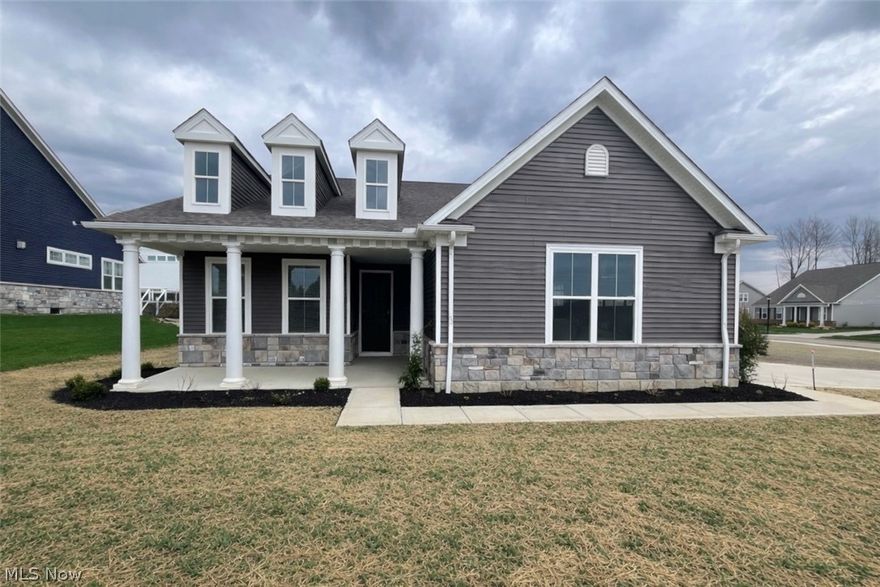 Looking for new construction but don’t want to wait? Look no further than Renaissance Park Geauga Lake in Aurora. Located in the heart of this nature inspired limited-maintenance community, this move-in ready Martin Ray ranch home has your lifestyle in mind. The large foyer welcomes you into the open layout kitchen, dining & gathering room with sunroom extension optimal for entertaining! The kitchen is complete with quartz countertops, oversized center island, SS appliances, upgraded cabinets, single bowl sink & contemporary pendant lights! The first floor Owner’s Suite includes large windows & huge walk-in closet. The attached bath has a double sink vanity, large walk-in shower, & private powder room. The second bedroom is spacious perfect for guests. A study with French doors is the perfect place to get some work done while enjoying the views. There’s additional space in the side entry 2-car garage for convenient storage. Moments from Barrington Golf Club, Orchid House Winery & Blind Squirrel Winery, Heinen's Grocery, Marketplace At Four Corners Shopping, Veterans Memorial Park & much more! Schedule your appointment today!