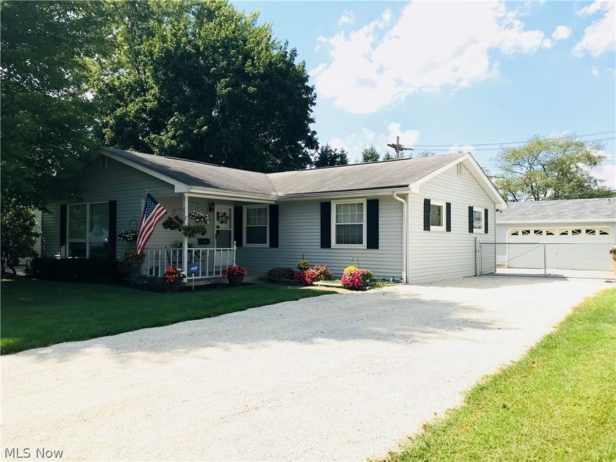 This beautiful RANCH home in Ivy Park has been meticulously maintained and features many upgrades throughout! The fully remodeled eat-in kitchen includes new stainless steel appliances, new counter tops, under cabinet lighting and modern track lighting. The home features a separate dining room with custom leaded glass window, family room with faux fireplace and 3 bedrooms all with original hardwood flooring and ample closet space. The full basement has been partially finished for added living space.  The property is beautifully landscaped including the large back yard which is fully fenced with a custom gate backs up to Kennedy Park and is within walking distance to Water Works Park.  It also features a nice patio with pergola for entertaining and a gas/wood fired barbecue grill.  The over-sized 2 car garage has it's own electrical panel and the entire home is fully wired and monitored by ADT home security system.  Most furnishings in the home are negotiable with a strong offer!  Nothi