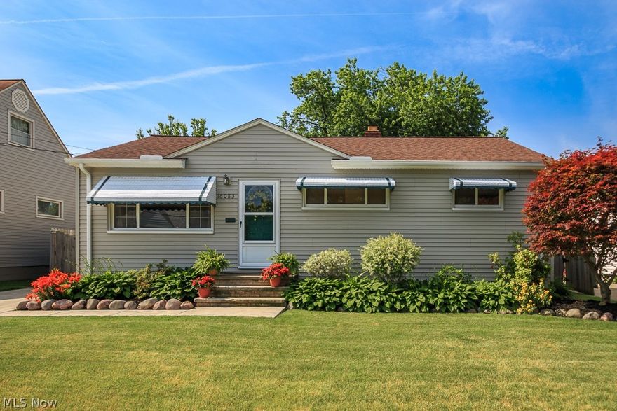 4 bedroom, 2 bath ranch style home with stunning curb appeal in a quaint neighborhood. The home exudes immaculate details and excellent landscaping upon entering. Once inside, the home welcomes with a spacious living room with hardwood floors and a large central window streaming in natural light. The layout flows to the newly updated kitchen (2016) that boasts a fresh look with enhanced cabinets and countertops in addition to the nearby eating area.  The spacious family room is also found on the first level of the home offering a brick style accent wall with fireplace and a sliding door leading outside.  The master bedroom and bath have both been updated this year. The home embodies 4 nicely sized bedrooms. The basement is finished and offers plenty of possibilities. The fenced in backyard is ideal for relaxing and entertaining. 2 car garage. The home is in perfect location to major highways, the airport and schools.