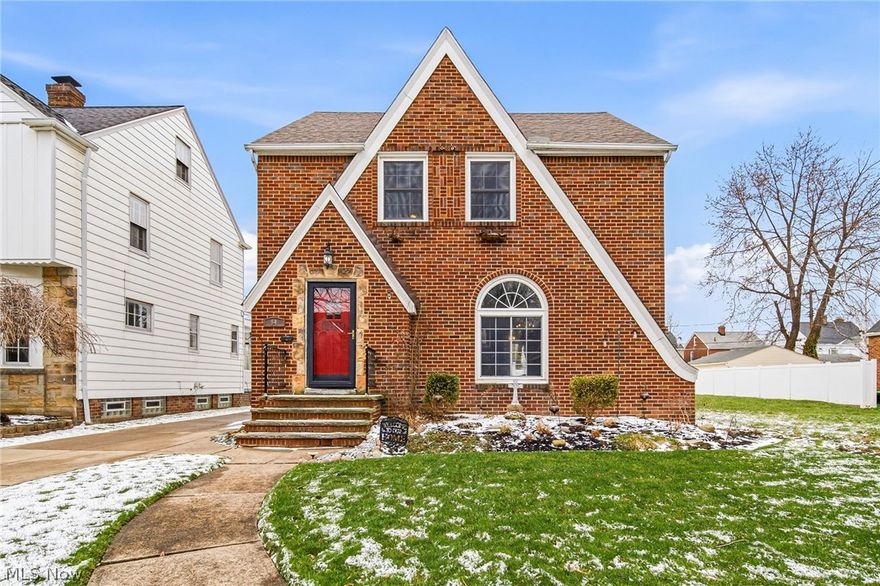 Welcome to this charming brick Colonial nestled in the highly desirable Edgecliff Beach Club community of Euclid, just a short stroll from the shores of Lake Erie. This 4-bedroom, 1.5-bath home offers space, warmth, and timeless appeal with classic details throughout.
Step inside to find beautiful hardwood floors flowing throughout much of the home, a spacious eat-in kitchen, and a formal dining room perfect for hosting gatherings. The inviting living room features a stunning stone wood-burning fireplace, creating the perfect cozy focal point.
Just off the dining room, a bright rear sunroom provides additional living space and opens to a private patio—ideal for relaxing or entertaining outdoors.
The second floor includes three comfortable bedrooms and a full bath, while the third floor offers a private fourth bedroom—perfect for a guest suite, home office, or quiet retreat.
Downstairs, the basement offers additional living and entertaining space, complete with wood paneling, a second fireplace, and a bar area.
Outside, you’ll find a 2-car detached garage with an adjacent shed for additional storage.
As part of the Edgecliff Beach Club community, residents enjoy access to exceptional amenities just steps away, including a pavilion, clubhouse, basketball court, playground, bocce court, beach access, and a fishing pier—bringing lakeside living right to your doorstep.
Don’t miss this opportunity to own a home full of character in one of Euclid’s most sought-after lakefront communities!  Right around the corner from Downtown Euclid's shopping and restaurants.   Close to hospitals, schools, and parks.  Easy access to I-90/Route 2.