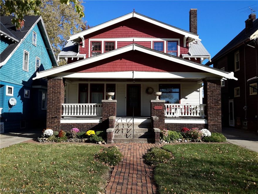 Old World Charm In This Beautiful 2 Owner 3 Bedroom 2 Bath Century Home In Great Lakewood Neighborhood With 3 Car Garage*Master Bedroom With Walkout To Balcony*Quality Craftsmanship With Leaded Glass Windows, Natural Woodwork, Hardwood Floors, Beamed Ceilings*Beveled Glass Windows Fill Home With Warmth 
And Light*Brick Walkways And Sandstone Patios Grace The Yard And Garden*Walk To Public Transportation, Shopping, and St. Edward High School. Must See.