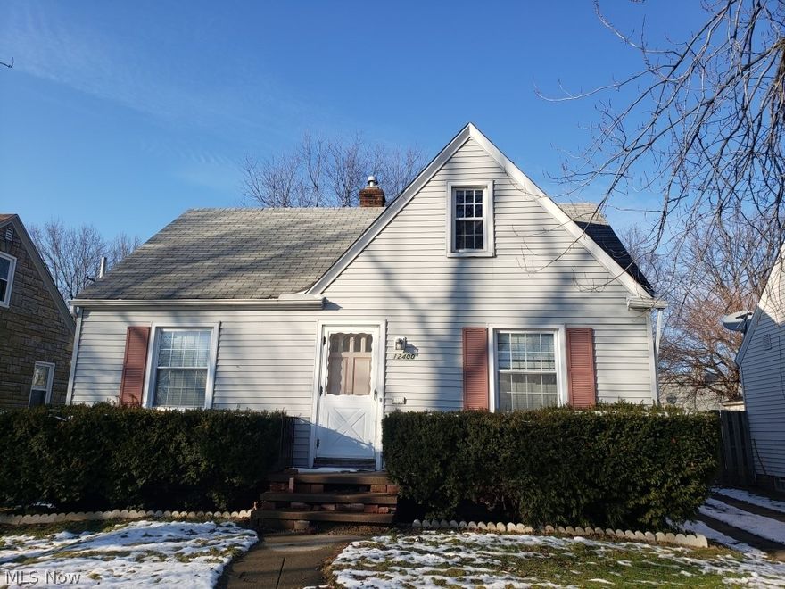 Move in ready! 4 bedroom, 1 and a half bath, Cape Cod on the West Side of Cleveland. Quiet street close to Halloran Park. First floor offers a remodeled eat in kitchen, living room, 2 bedrooms and full bathroom. Upstairs you will find 2 bedrooms in the dormer area. Downstairs is a partially finished basement with shower stall and toilet. Wonderful home and/or investment.