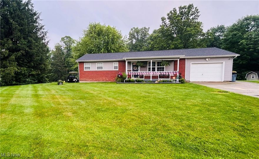 Are you looking for a spot just out of town, maybe a little ground?  This nearly 1 acre property is just that plus space for everyone!  This 5 bed, 2.5 bath home offers over 1700+ sq. of finished space  attached one car garage, an impressive mini barn and fenced pasture area, plus plenty of room for the trampoline and swing set.  On the main floor we have a kitchen that offers an array of cabinets and countertops including a lazy Susan that makes organizing the cupboards a dream, dining area looking out the patio doors onto the back deck, formal living room, 3 bedrooms, 1.5 baths and entry to the attached one car garage.  Downstairs we find 2 additional bedrooms, full bath, bonus living room, bonus office, laundry & mechanicals room with plenty of storage space with walkout into the spacious backyard.  A new roof is scheduled to be installed, porches freshly painted, and septic pumped.  Location offers ATT Uverse and Spectrum, so perfect for gaming, streaming, or high speed to work from home.  Another perk - no city taxes or HOA fees. Enjoy nature and endless views from your private back porch.  The adorable mini barn for storage needs for the mower, recreational vehicles, lawn tools or ideal dog run.  This homestead is truly one of a kind and is ready for you to call it home!