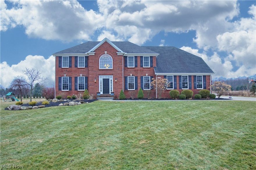 Welcome to this meticulously maintained home located in the desirable Tamarind Meadows community in Hinckley, on over 2 acres of flat usable yard space featuring a mature grove of trees at the rear of property. Conveniently located between Cleveland and Akron with I-271 and I-71 nearby. This spacious home was built with quality materials and attention to details throughout. At over 4,300 sq ft of living space, this house includes 4 spacious bedrooms, 3.5 baths, an extra deep finished basement, and a first floor den with a coffered ceiling and Brazilian cherry wood flooring. The gourmet eat-in kitchen is equipped with cherry cabinets, a center island, granite counter tops, and stainless steel appliances. A morning room with lots of windows is located off the kitchen. The formal dining room includes Brazilian cherry wood flooring and a tray ceiling. Other highlights include a family room with a beautiful brick fireplace, a 2nd floor loft space overlooking a 2-story foyer, and an attached
