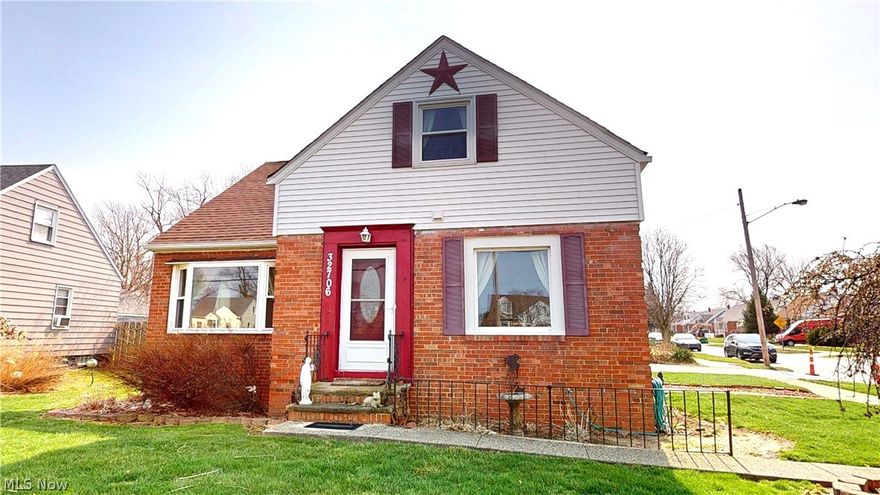 If you have been searching for a move-in ready home that offers Lake Erie views then your search is over. This beautiful, four bedroom Cape Cod offers many updates, including newer roof and windows, beautiful hardwood floors, brand new hot water tank (2026), a partially-finished basement, updated electrical panel, and much more. The main level offers an open design that seamlessly flows from the oversized eat-in kitchen, with updated cabinets and fixtures, to the dining area and into the living room with large picture window offering Lake Erie views out the front of the home. Beautiful hardwood floors continue into the two bedrooms on the main level, plus a full bathroom. Upstairs offers two more bedrooms, one having built-in storage and lake views, plus a half-bathroom. The home also has a full basement with included washer and dryer in the large laundry area and partially finsihed areas that make for excellent flex space. Outside the home offers a large yard and small sitting patio near the breezeway that connects the home and garage. Point of Sale Violation Free - this one will not be around long.