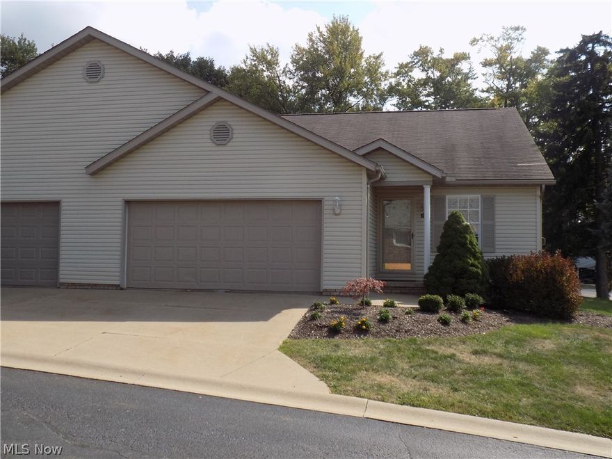 Welcome to The Highlands Condominium Association. This one owner, 2 bedroom, 2 full bath ranch condo is ready to move in. The former model home for the development has an open floor plan with cathedral ceilings. Enjoy the gas fireplace with an upgraded blower system in the great room. The kitchen is centrally located with pantry and upgraded cabinets. A half wall overlooks the great room, perfect for entertaining. The kitchen appliances will remain. The master suite has 2 large walk in closets and upgraded laminate flooring. The second bedroom has new laminate flooring as well. The condo offers a first floor laundry room with washer and dryer. The 2 car attached garage with newer garage door opener and springs complete the first floor plan. There is a full basement ready to be finished. Monthly fee includes landscaping, snow removal and trash removal. The association is conveniently located near shopping, restaurant and major roads. Call for your private showing today!