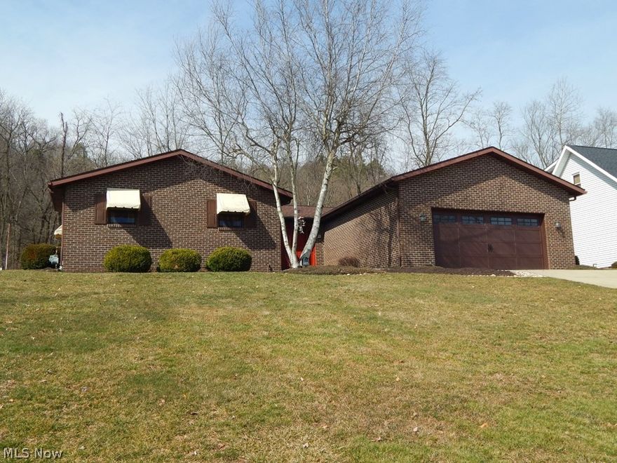 Well maintained 3 bedroom, 2.5 bath brick ranch.  Cathedral ceilings in the living room.  Oak kitchen.  Brick, wood burning fireplace in the family room.  First floor laundry room.  Walk in closet in the master bedroom and double sinks in the master bathroom.  Full basement is finished including a 4th bedroom and rec room with pool table.  Covered back patio includes the furniture and leads to the backyard.  200 amp electric.  New furnace in 2019.  New kinetico water softener in 2017.