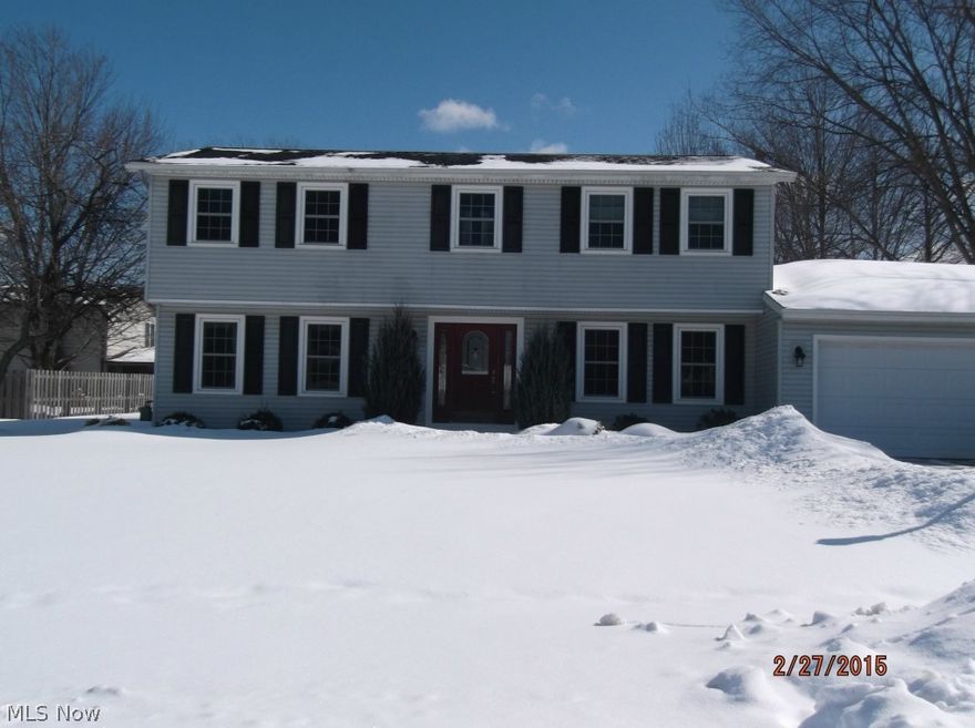 A great home located in a desirable area on a quiet street in Deerfield Lake community offering a pool, clubhouse & tennis courts. This center hallway Colonial features 4 large bedrooms, 2.5 baths and a brick wood burning fireplace in the beautiful family room. Plenty of natural light throughout. Heat was converted to natural gas in 2013 with a Trane furnace and new A/C. Other updates include new carpet in family room (2015), windows with transferable warranty, roof, siding, & concrete patio all replaced in 2006. Driveway/sidewalk (2003). Basement waterproofed with a transferable warranty.