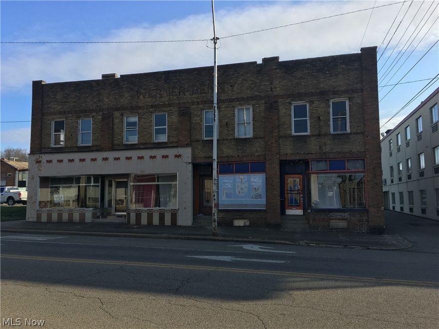 Opportunity is knocking at your door. Don't miss out on your chance to own a piece of downtown Zanesville. This building currently offers 3 retail spaces on the ground floor. Formerly Williams Bakery and a camera shop. The 2nd floor has 4 single bed apartments. Building is ready for a new owner to take over and get this gem polished up. Needs work, this is why it is being offered at a low price. The electric coming into the building is 3 phase and has been upgraded. The downtown area is looking for housing and spots for commercial renters. Call the listing agent today to make your appointment.