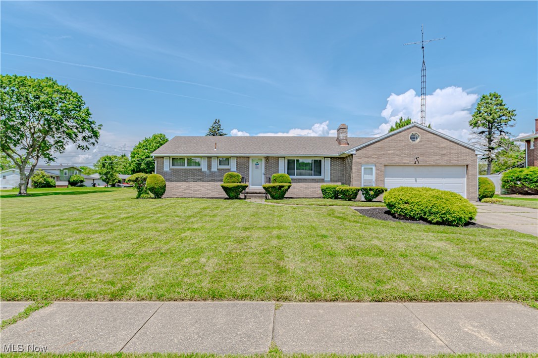 Welcome to this charming all-brick ranch seated on a spacious, flat lot—perfect for outdoor activities, gardening. This solidly built home offers timeless curb appeal and includes a convenient storage shed for tools, toys, or hobbies. Inside, you’ll find generous living spaces filled with natural light, ideal for both daily living and entertaining. The finished basement provides additional room to relax, work, or play, with endless possibilities for a home gym, media room, or guest space. The current laundry is located in the basement, but a main-level half bath can be easily converted for a first-floor laundry option, offering added flexibility. A true blend of practicality and comfort, this home is ready to meet your needs today—and grow with you tomorrow.