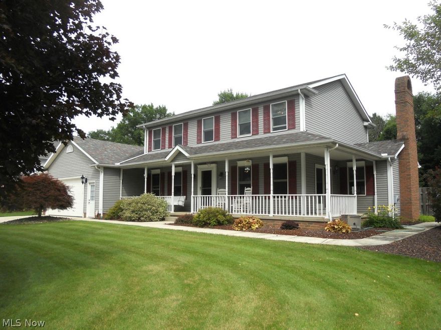 Stunning Home featuring 3593 sq. ft. Formal Living Room & Dining Room. Large Living Room w/fireplace. Huge Kitchen w/granite countertops. 1st Floor addition in 2004 which includes Sun Room w/fireplace, Huge Laundry Room, and 1st Floor Master Suite 15x23 w/private bath w/walk in ceramic shower, garden tub, skylights and huge walk in closet. 2nd Floor Master Suite w/private bath w/shower, garden tub & walk in closet & new Granite Countertop. House has 2 Furnaces. One new in 2004 & 2014. Two central air units. New 75Gal HW tank in 2004. Beautiful inground pool w/new liner, heater & filtration system in 2014. Deck off master suite on 1st floor. 1/2 bath on 1st floor w/access to outside for pool. Landscape ponds. Beautiful landscape w/view of woods in backyard.  Shed. 3 Car attached garage. Tandem on one side.  Access to basement from garage.  Finished basement w/Rec Room & office.  Crawl space under the new addition. A must see Home!  1 Yr. Home Warranty