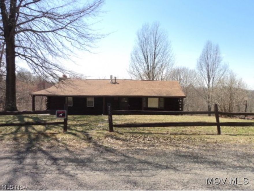 Log home on one acre.  Custom made cabinets in kitchen.  Detached garage and workshop. Great views!!  Elem: Belpre Elementary School  Elem/Bus: Y  JrHigh: Belpre Middle School  JrHigh/Bus: Y  High: Belpre High School  High/Bus: Y  Fire: VOL  Police: SHF  ;SQFT=Fin L1:1440, Fin Bsmt:820, Fin Above:1440, Fin Total:2260, Unfin Above:620;GAR= 1 Car Built In, 2 Car Det;PRKG= Parking Pad