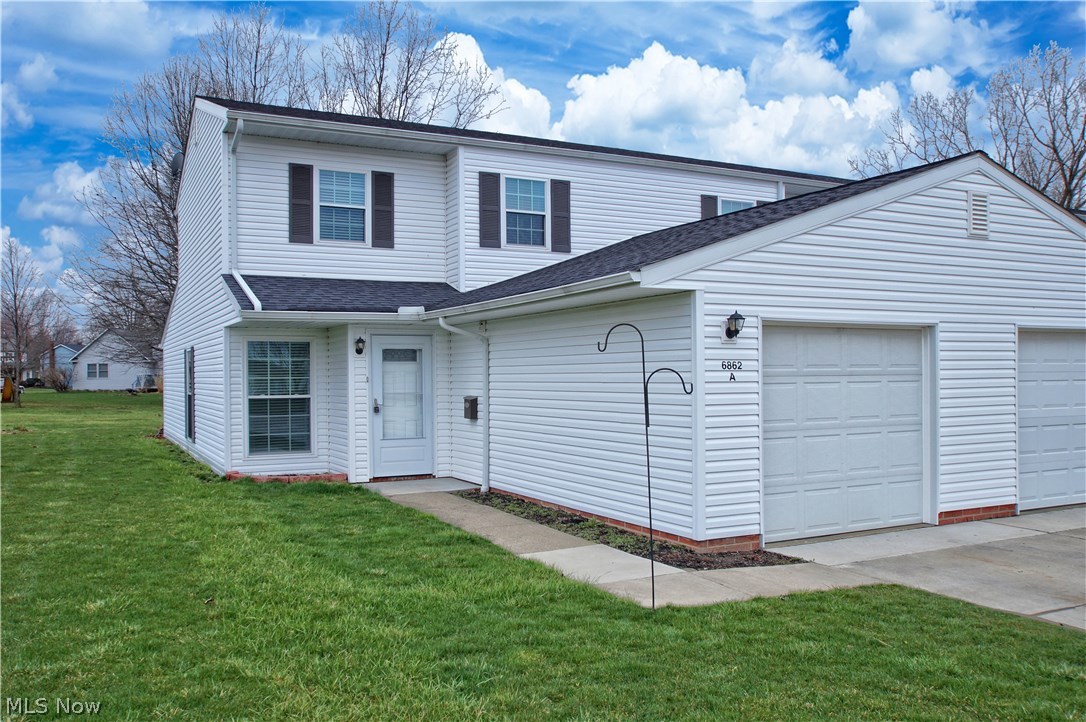 Welcome to this maintenance free move-in ready condo located in Independence Place Condominiums. This three bedroom, two full bath end unit has a newer roof, siding, and all new windows/sliding glass door. Second floor remodel completed in 2017 which includes full bath with walk-in shower and new flooring. First floor includes kitchen, laundry, dinette, family room, and master bedroom with full bath. Yes, this unit has a FIRST FLOOR MASTER BEDROOM with full bath! Fresh paint throughout. Updated electrical and new electrical panel. Newer (2017) stainless steel dishwasher, microwave, and range-oven. This end-unit includes a one car attached garage with the longest driveway in the development (4 additional parking spaces). Spend your summer nights on the beautiful quiet patio off the master bedroom. Low maintenance fees and easy living! Come enjoy everything that Independence Place has to offer.