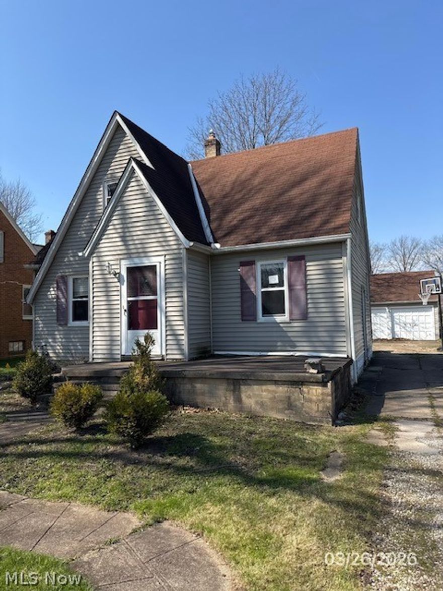 Auction Dates: New auction begins 1/26/2026 on Hubzu auction site.
Enjoy Spacious Living in This Charming Cape Cod!
This delightful Cape Cod offers over 1,088 sq. ft. of comfortable living space, featuring 3 bedrooms— 1 on the main floor, including 2 spacious bedrooms upstairs—and 1.5 baths. A formal dining room provides the perfect setting for entertaining guests, while the kitchen boasts ample cabinetry and generous counter space for all your cooking needs. Full basement for extra storage. Nestled in a great area full of charm and character, this home is ready to welcome you. Schedule your showing today and make it yours!