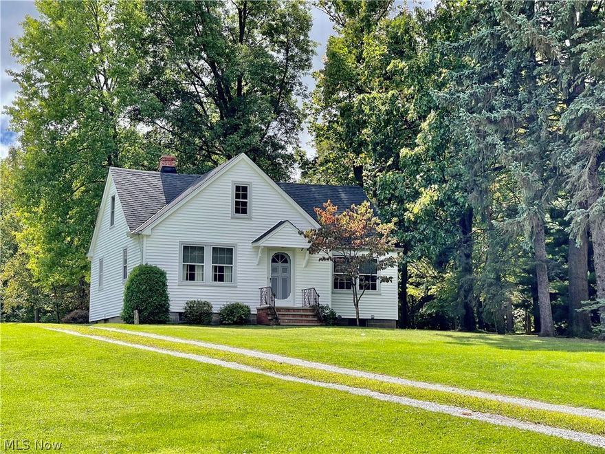 A Must see Spacious Cape cod with 4 bedrooms, 2 full baths, & full basement.   Large living room and eat in kitchen brightened with natural light overlooking  the acre lot. Refrigerator, gas range, & dishwasher will convey.   Two bedrooms along with full bath complete the first floor.  Upper level dormer which was added in 1988 includes 2 additional bedrooms with built in shelves along with plenty of closet space.  Additional full bath with shower on second floor.   Full basement with rec room area, laundry including washer & dryer, shower, workshop, and plenty of storage.   20 x 22  two car detached garage with newer doors which were replaced in 2018, cedar wood siding.   24 x 12 wood sided shed with 120 volt power.  Roof replaced on home & garage in March of 2017.   Nordonia Schools.   Close to shopping, restaurants, MetroParks, ski resorts, & Cuy Valley National Park.  Bring your personal touch to make this the charming home you've dreamed of in Sagamore Hills.   May be purchased in