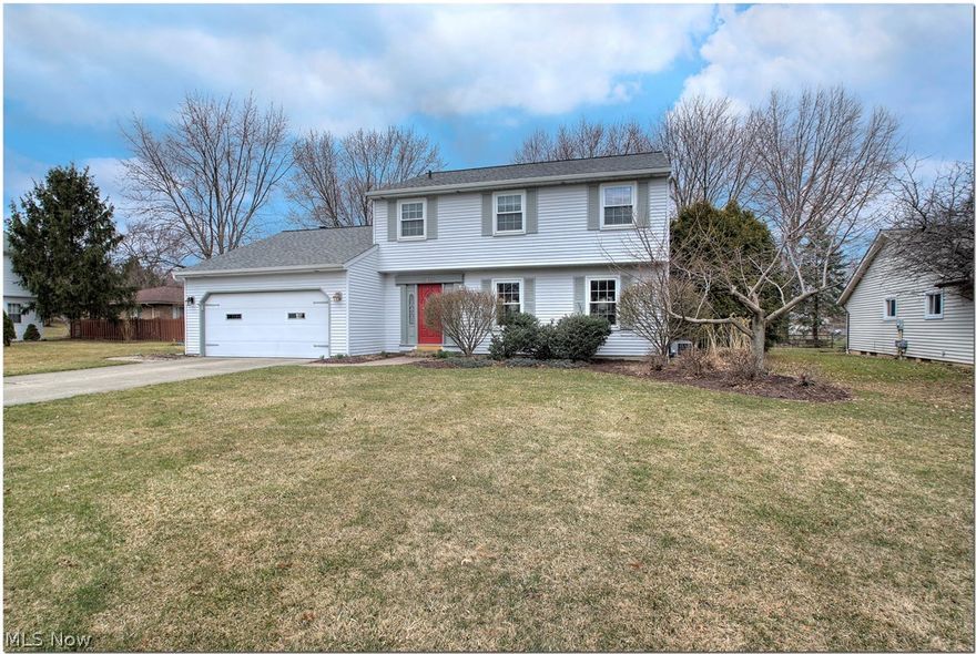 Beautiful 3 bedroom 1.5 bath Colonial located in Hunting Meadows. Check out the detail on the home, lots of crown molding! Stunning living room and generous sized dining room are perfect for entertaining. Spacious eat-in kitchen with granite counters and plenty of cabinet space that opens up to the inviting family room. Family room features a gas burning fireplace. Updates include: gas furnace and central air (2018), Roof, complete tear off (2014), Stanek windows throughout 2009. Remodeled kitchen and remodeled bathrooms. Private back yard with double tier deck for your outdoor enjoyment. Full unfinished basement