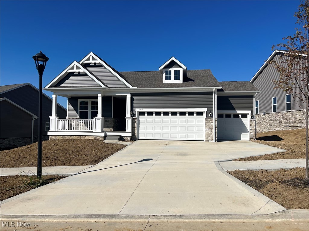 Brand new 3-bedroom Ranch with limited Maintenance! Pulte Homes is offering a rare opportunity to own new construction in Green in the sought after Brier Creek community, and with just two opportunities left you don't want to miss your chance. The Prosperity floorplan is built for the way you live with an open concept design, built in kitchen, overlook daylight lot, elevated covered back porch, and spacious 3 car garage. This home is nestled comfortably in a limited maintenance community where lawn care and snow removal are included. Enjoy your leisure time at one of the nearby golf courses, Portage Lakes, shopping or dining at the many nearby shops and restaurants. You'll have everything you need to live the lifestyle you deserve at Brier Creek!
