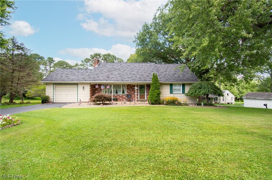 Beautiful cape-cod style home on just under an acre, corner lot. You will be pleasantly surprised by the square footage of this home. The first floor welcomes you with a lovely foyer, leading to a large eat in kitchen. Kitchen features a perfect breakfast bar, nice sized pantry, built in hutch, all appliances and a large dining area. The living room is inviting with a newly carpeted floor and gas log fireplace. First floor also features two bedrooms and full bath. You will find this home offers great storage space throughout. On the 2nd floor you will be surprised to find a full bath, huge bedroom with walk-in closet and an awesome bonus room. This 2nd floor would make a lovely master suite, guest area or great teen space. Moving to the lower(basement)level, there is a large family room with wood burning stove, which opens nicely to a large office or recreation room with picture window and walk out to covered back patio area. The lower level also has a half-bath and laundry room. Enjoy