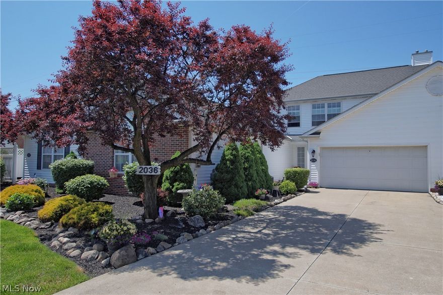 Welcome to this move-in ready home located in the Marsh Landing Community in Painesville Township. This home features 3 bedrooms, 2.5 bath, 2 car attached garage, an eat-in kitchen with stainless steel appliances, great room with cathedral ceilings and a gas fireplace, formal dining room, second floor loft area and first floor laundry room.  A sliding glass door leads from great room to the patio area with private wooded views. The owner's suite features an updated bathroom which includes two sinks, granite counter tops, tub and separate beautifully tiled shower. Since moving in the owners completed the following improvements: replaced carpet throughout, totally updated master bathroom, updated lights, hardware, painted, replaced kitchen appliances, added back splash and completed many other projects throughout. A full list of updates is available upon request. This home is conveniently located near SR-2, Lake Erie, plenty of parks, restaurants, and more. Owner is including all kitchen