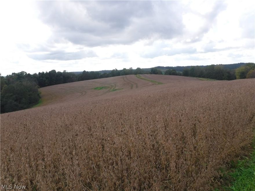 One of the best hill farms available in western Coshocton County.  Roughly +/_ 660 acres all in one tract with lots of road frontage. All mineral rights owned transfer to buyer. Approximately 383 tillable acres, soybeans, corn, hay with balance in woods and pasture. Majority of the property is fenced with very good fencing. Multiple farm buildings in very good condition include 3, 80 foot hoop buildings with concrete floors, cattle barns, machinery sheds and 60x200 lambing barn, just to list a few. Pastures include spring fed streams and 3 ponds. All acreage has been well managed, fertility maximized and regularly covered with manure. Woods has timber available but has not been appraised for value. Crop acreage is currently rented. No houses are included with this acreage. Pricing is per acre subject to final survey results.  Here is a property with very high potential for multiple families, an investment buyer with great rental income or expansion of your existing farming enterprise.