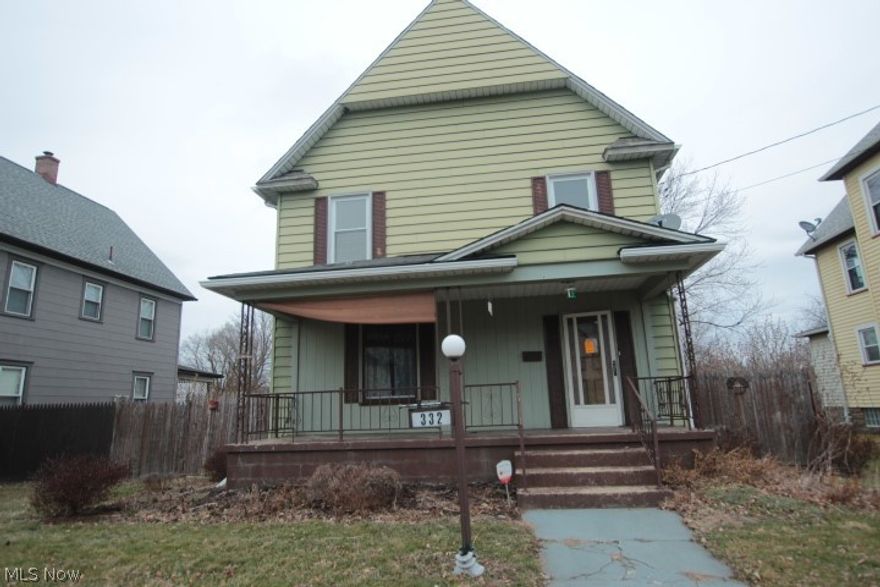 Large 4 bedroom 2 full bath home features a walk up attic, nice city lot with a fenced in yard, off street parking, covered front porch, patio in the rear of the home.sold as is. "Due to the condition, the property may have health/safety risk(s). Prior to entry / access all parties must sign a Hold Harmless Agreement and the property may only be shown by appointment. " "Property was built prior to 1978 and lead based paint potentially exits." "This property may qualify for Seller Financing (Vendee)."