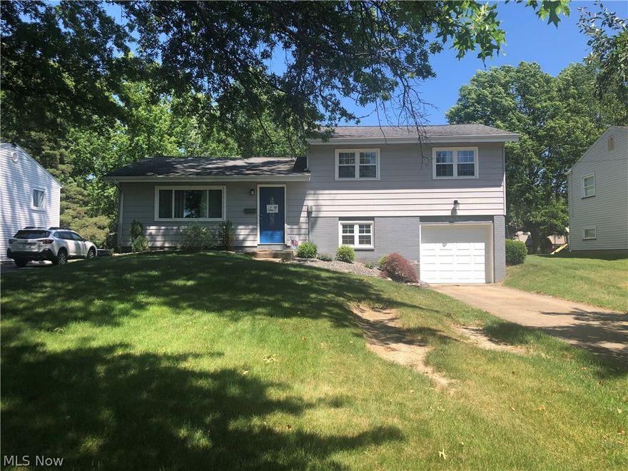 You don't want to miss this beautifully updated home at 1267 Cavalcade. When you first arrive, you'll notice this well-kept home with new windows (2017), new garage door (2019), exterior lighting and new landscaping (2018). Walk into the living room with Lifeproof vinyl waterproof flooring throughout the main floor (2021), neutral tones, and dining room with newer slider out to the backyard with covered patio and shed! New kitchen with Kraftmaid grey cabinets, new backsplash, counters, sink/fixtures and stainless-steel stove, microwave and refrigerator (2021). You will also notice all switches have dimmers and all of the outlets and light fixtures have been updated as well! Up a few stairs, you will find 3 bedrooms with original hardwood flooring and a full bathroom with new toilet (2022) and vanity (2017). Attic access in the 2nd bedroom that has flooring down which is great for storage! Downstairs is another family room with vinyl flooring (2017), laundry room with washer and dryer t