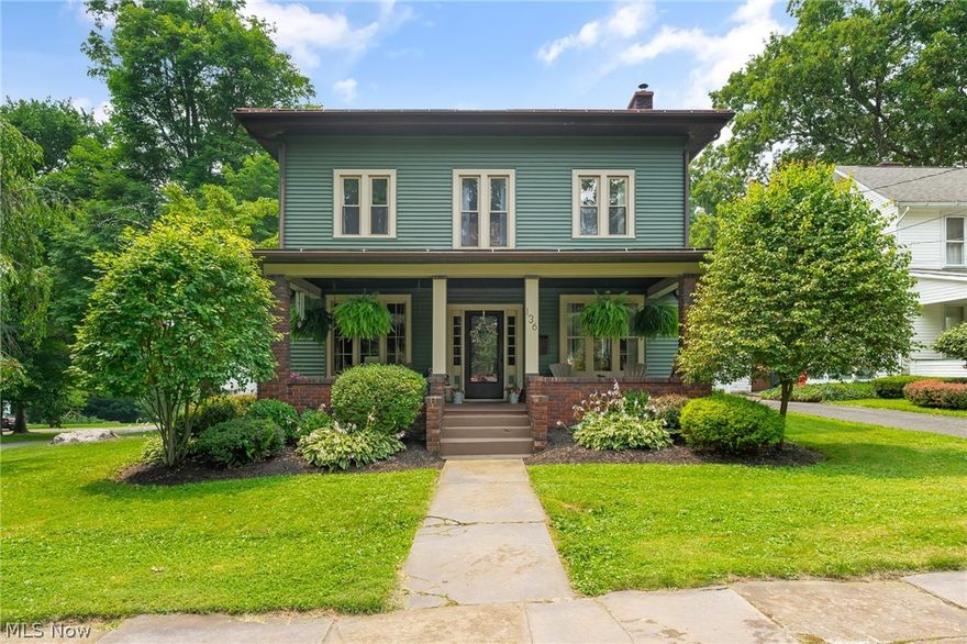 Whats not to fall in love with this gorgeous home with tons of style, charm and character located across the street from Wick Park in Leetonia. Let's begin with the amazing entrance way that evokes late 1800's charm. Did I mention the kitchen that is enormous and perfect for entertaining? If the kitchen isn't large enough how about the family room that is approximately 29x11 in size.  The office situated across from the family room has two beautiful windows with tons of natural light and a beautiful brick accent wall. Relax in the spring and summer months on the front porch, side deck or pool area. This home has too much to list.  It's a must see. Schedule your showing today!