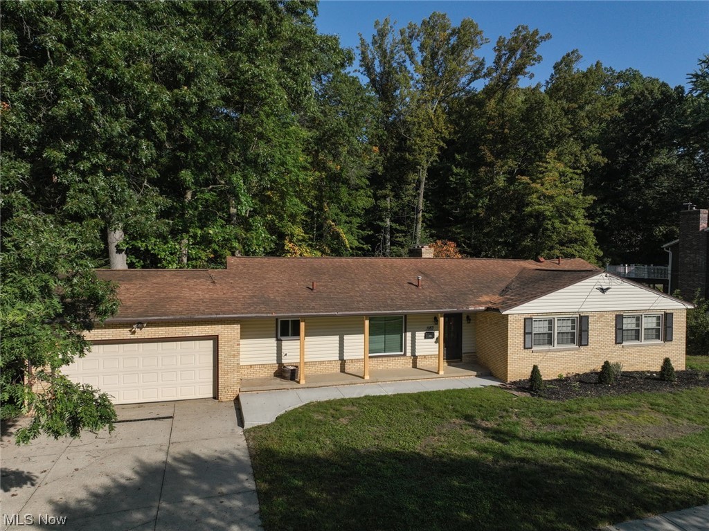 Beautiful west Akron brick single-family home has been updated and overlooks the Sand Run Metro Park valley. Wooded, landscaped scenery. Boasting first floor living with a full basement, and a 2 car garage. 4 bedrooms and 2 full baths on the main floor!! Min. credit score of 700 or above to qualify by at least one applicant. Immediate possession. washer, dryer, refrigerator, stove, stove top, and dishwasher/garbage disposal included!