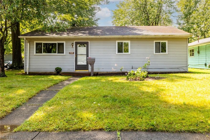 Adorable ranch nestled on a spacious corner lot! Step inside to a freshly updated interior with wood look vinyl floors throughout! Updated bathroom with walk in shower. Spacious eat in kitchen. Mud room/walk-in pantry is a great space for coats/backpacks/boots! Spacious back deck! Vinyl sided exterior. A great option for first time homebuyers or those looking to downsize!