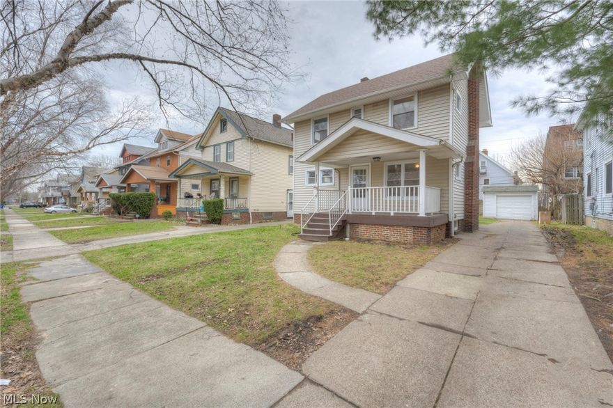 Here It Is...Remodeled/Updated Light Filled 3 Bedroom, 1.5 Bath Spacious Colonial w/Full Basement, Fresh Exterior & Interior, 2nd floor Balcony, Porch & Garage...Ready For Fast Occupancy! This home is sure to delight with low maintenance vinyl siding, newer vinyl windows, new roof 2019...Fenced yard w/garage included. Enter to a refreshed interior w/update kitchen that includes new sought after durable luxury vinyl tile...cooks will enjoy w/formal dining room for larger gatherings that boast of refinished wood floor, 4 windows for natural light & added ceiling fan. Living room includes a gorgeous custom surround fireplace for those romantic winter evenings, refinished wood floors & transom windows for that added touch. Bath has been remodeled to pamper yourself with. Ceiling fans added to all bedrooms w/refinished hardwood floors. Clean open basement w/endless possibilities, updated electrical & more. Easy to show call today for your private tour...