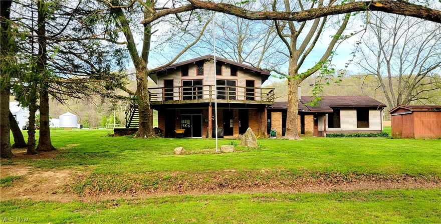 RIVERFRONT! Cast a fishing line, take off on your watercraft vehicles, or just enjoy a quiet evening of relaxation all right in your own back yard!  With stunning views of the Muskingum River, this level lot is centrally located to Zanesville and McConnelsville. The house has been completely gutted and is a clean slate for you to create exactly what you want! Selling "as is" with endless possibilities!  This property is sitting along a lovely riverbank just waiting for you to make it your own!