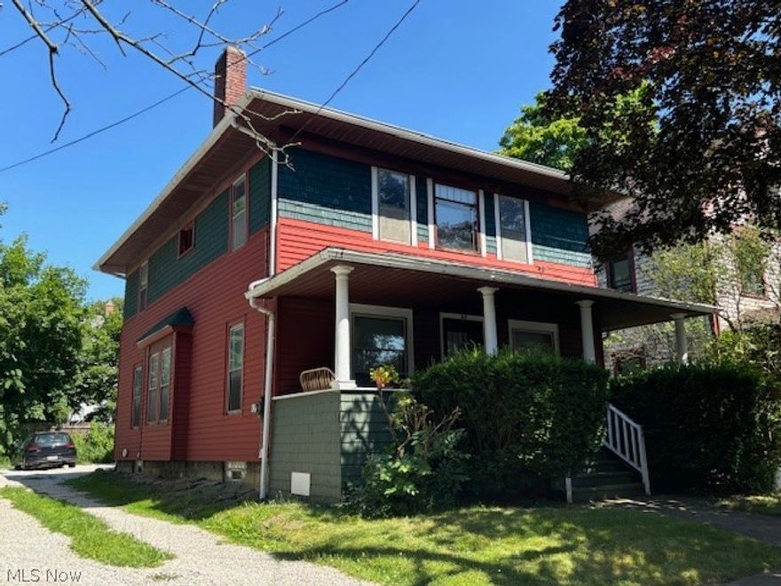 Located in the popular area of Highland square is this well maintained duplex.  Each unit offers a living room, full kitchen, 2 bedrooms and a full bathroom.  First floor unit is slightly larger and features a large living room with corner decorative fireplace, hardwood floors and a good size kitchen.  The 2nd floor also offers a living room, 2 bedrooms, updated bathroom and kitchen.  Both units have access to the basement for laundry.  Each unit has a separate furnace (newer), A/C and water heater.  Electric and water is not separated.  This property could also be converted back to a single family... just one wall is separating the two units in the staircase.
Some newer windows