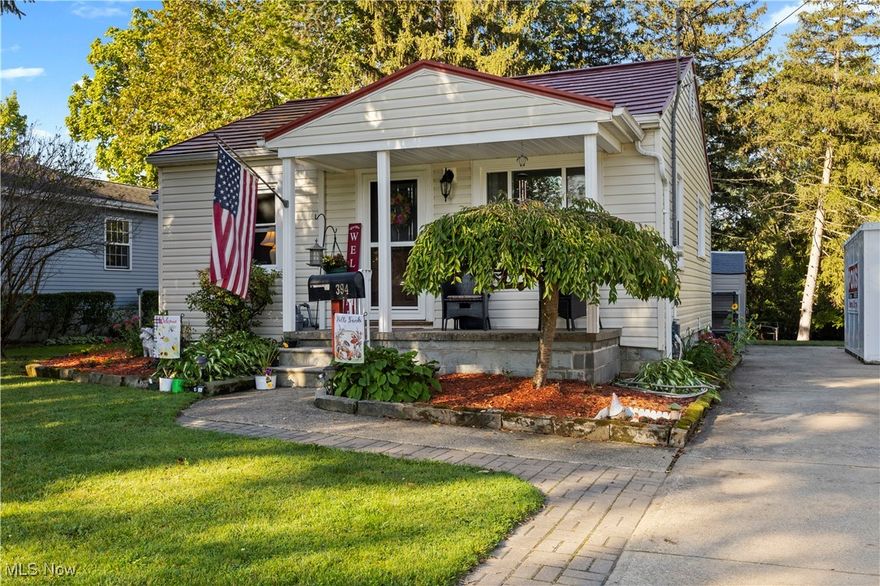 WOWZA—this one’s a must-see! This charming 2-bedroom ranch is move-in ready and full of low-maintenance updates that will impress any buyer. Major improvements include a steel roof (2012), vinyl siding (7 years old), furnace (10 years old), central air (7 years old), and updated vinyl windows (less than 20 years old). You’ll also love the new hot water tank (2023) and gutter guards for easy upkeep. Located on a dead-end street with a park-like backyard that'll make ya wanna stay home.

Inside, the fully remodeled kitchen shines with granite countertops and a gas range. The bathroom has been beautifully updated with a walk-in shower and glass doors, a lighted vanity mirror, and even a self-cleaning bidet. Convenience continues with a washer and dryer that feel practically brand new.

The basement offers extra function with an upflush toilet system, and the backyard is like your own private park—perfect for relaxing or entertaining. Recent upgrades like a freshly installed brick walkway and an Ohio Energy efficiency inspection “gold star” rating add even more peace of mind.

With affordable utility bills and minimal maintenance, this home makes an excellent condo alternative while still letting you enjoy gardening and yard space.

Schedule your tour today—this one won’t last long!