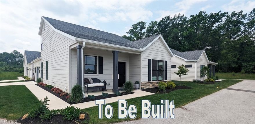 Welcome to the Cottages at Plum Brook. Single family to be built, choose your lot and move in by Thanksgiving. New Findlay Deluxe floor plan is a 2 story with 1st floor primary bedroom, 2nd bedroom, bath, and loft up, sunroom, 2 ½ baths, front and back covered porch, patio with privacy fence, 2 car garage with storage. The second floor is perfect for an in-law suite, out-of-town guests, hobby area or workspace. Builder offers customization to make it your own. Included white soft close cabinets, granite countertops, luxury vinyl plank floors, and a spacious island kitchen for entertaining.  Remember the days when people had summer cottages by Lake Erie; we've brought those days back! Enjoy a maintenance-free lifestyle with exterior repairs, landscaping, and snow removal taken care of plus fun social events. Minutes to freeways, shopping, dining, entertainment, marinas, yacht clubs. Ride your golf cart across the street to Plum Brook Country Club or walk across the street to Osborn Metro Park with dog park, walking trails, and pickle ball. Clubhouse, Pool, Fitness Center to be built. VA approved.