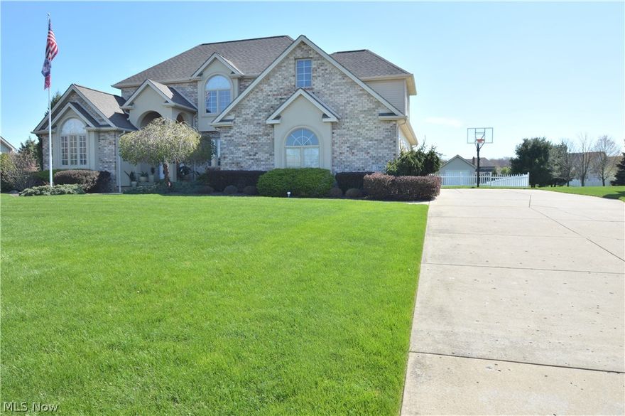 Gorgeous Poland Home.  The main level of this home plays host to a welcoming foyer, a spacious great room with cathedral ceiling, open formal dining room, huge gourmet eat in kitchen with granite countertops, laundry room, half bath, private office, and a master suite with a deep tray ceiling, full bath with 2 vanities, separate shower and garden tub, and walk in closet.  Two bedrooms, a full bath, and large loft area comprise the second level.  A finished basement with family room, game room, exercise room, bedroom, and full bath provides additional living space.  Exterior features include a two car attached garage, front porch, covered rear porch, rear patio, storage shed, and fenced backyard. This home has several upgrades and amenities.  A must see...call today!!