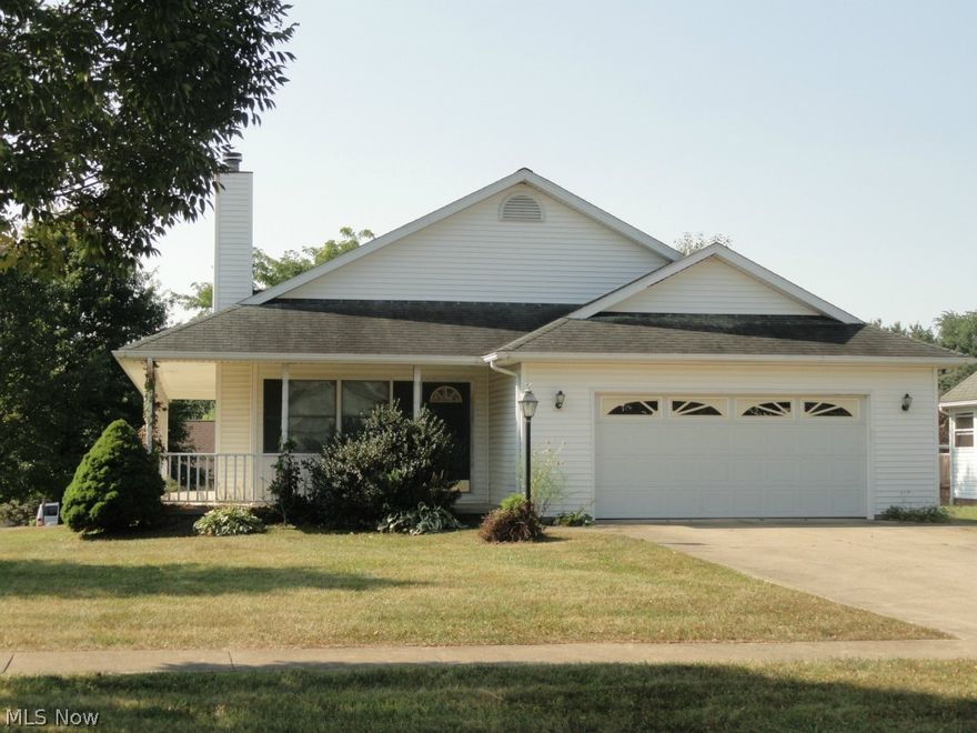 Come and see the possibilities in this well built single story home.  Inside you will find 3 bedrooms, two full baths and a large living room with gas FP.  The kitchen opens to the FR/DR with outside access.  The main living level is complemented by crown moulding and a first floor laundry room.  There is a full basement ready for your finishing touches. Outside, enjoy the corner lot views from your wrap around porch and the convenience of a two car garage.  Bring your HGTV ideas and skills to this home today.