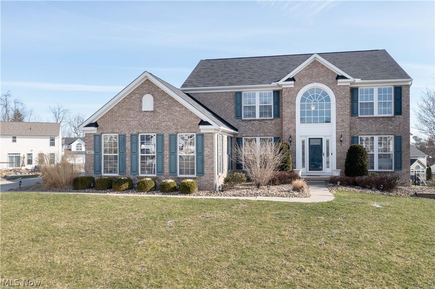 Welcome to this beautiful 2-story home in Montabella Estates on a cul-de-sac in Plain Local. Custom-built home with a great layout that flows throughout, bright, airy, spacious, and many upgrades. An inviting 2-story foyer with hardwood floors leads to an office with french doors (left) and a formal living room (right) with a bayed window and french doors that open to the formal dining room. The eat-in kitchen offers a center island, appliances, plenty of cabinets space, and an eating area with sliders leading to a composite deck with steps to a stamped concrete patio and a great fenced-in backyard. This open concept kitchen leads to the great room with a floor-to-ceiling stone gas fireplace. Upstairs boasts a huge master with a private bath with (double sinks/granite counter/walk-in shower/jetted tub) and walk-in closet (12x7), three more bedrooms, and another full bath. You're going to love the finished lower level with a spacious Rec Room, Family/Media room, half bath, and lots of s