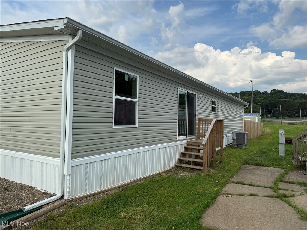 2024 Ranch manufactured home. The lot is large and private at the dead end of the park to the left when you pull in main drive. This property features a private backyard which is completely fenced in with a 6" privacy fence. Home is fixed on a permanent foundation. Entire back yard was excavated to level out and seeded. All landscape has been redone around the perimeter of home. Main floor has a kitchen, Laundry room, living room, Dining room, 2 full baths and 4 bedrooms. Dishwasher Fridge and Range Convey with sale and patio set convey. Very simple, clean and open floorplan! Move in ready for a new owner. All information contained herein was derived from sources believed to be correct. Information is believed to be accurate but not guaranteed. Schedule your showing today to see in person.