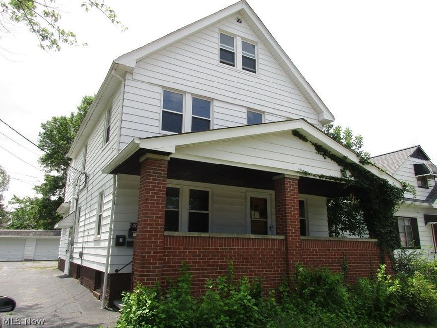 Large upper apartment 3 bedroom 2 full baths.  (Yes 2 full baths). This unit offers additional space on 3rd floor.   Off Street parking with shared garage.  Large kitchen  a must see.