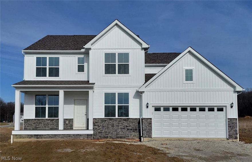 Stunning brand-new home nearly completed & ready for its first owner in Jacobs Ridge. Featuring an open dining room, butler’s kitchen space, and a gourmet kitchen with built-in appliances. Perfect for hosting, entertaining and ideal for everyday life. Home includes quartz on all countertops, LVP on 1st floor- adding elegance and durability, while abundant storage ensures effortless organization. Owners room is privately tucked away on 2nd floor with breathtaking bathroom and spacious walk-in closet. A loft, 3 additional bedrooms with large closets, full bath, and convenient laundry- the 2nd floor is a dream come true. Additional highlights include a large garage, covered front porch, and fiber internet included in the HOA.