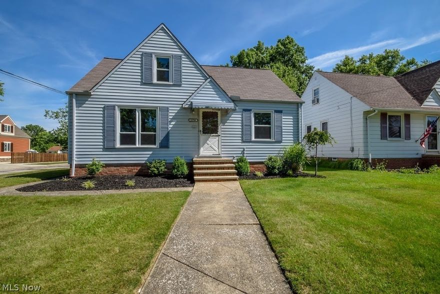 Charming Remodeled Cape Cod …. Spacious Living Room With Cozy Wood Burning Fireplace …. Tastefully Updated Kitchen That Features A Large Island …. Wide Open Floor Plan ….  Freshly Painted In All Neutral Colors …. Updated Electrical Panel …. Large Master Retreat Upstairs …. Finished Recreation Room With Option For Additional Office Space …. Full Bathroom In Basement …. Corner Lot With Massive Yard Space …. Private Patio In Back …. A Rare Find …. Don't Miss This One!