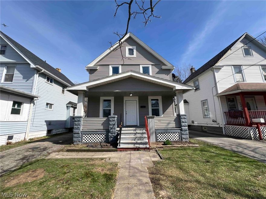 Welcome to 2211 W 103rd St! This three bedroom, one bathroom colonial has been extensively renovated! When you first enter the home you will notice the brand new vinyl plank floors that travel throughout the home. In the kitchen you have brand new cabinets, countertops and appliances. Upstairs there are three bedrooms, each with new floors, paint, and lighting. The full bathroom has been updated with new floors, shower/tub, vanity, plumbing and electrical. Dated slate roof removed and replaced with a brand new fiberglass shingle roof! Nothing more to do here than to move right in. All updates done in 2024!