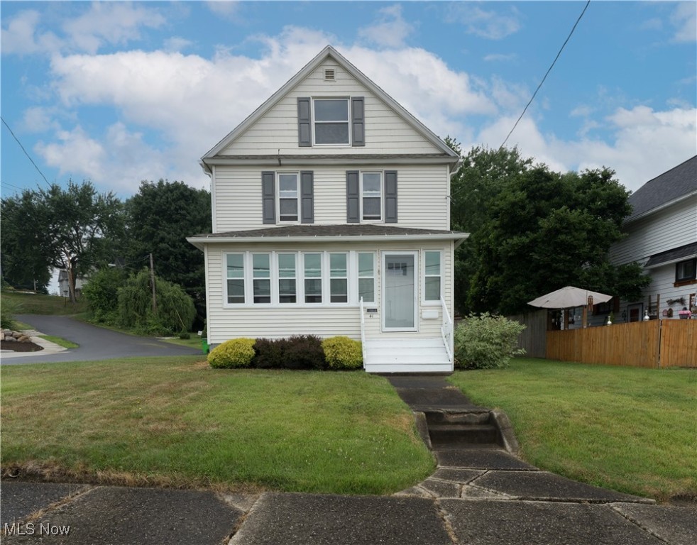 Move in and enjoy all the updates in this 3, possible 4, bedroom colonial on a dead end street. Totally updated kitchen with new cabinets, appliances, sink, faucet, subway tile and eating area. Dining room with window seat and ceiling fan. Living room with ceiling fan. 3 Bedrooms on the 2nd floor. All new flooring throughout. 2nd Floor bath has been gutted and updated with tub/shower, vanity, sink, faucet, flooring and lighting. 3rd Floor could be a 4th bedroom, office or playroom. Enjoy relaxing on the enclosed front porch with new windows (2025) or covered back porch. Roof - 2025. Toilet and shower in basement.